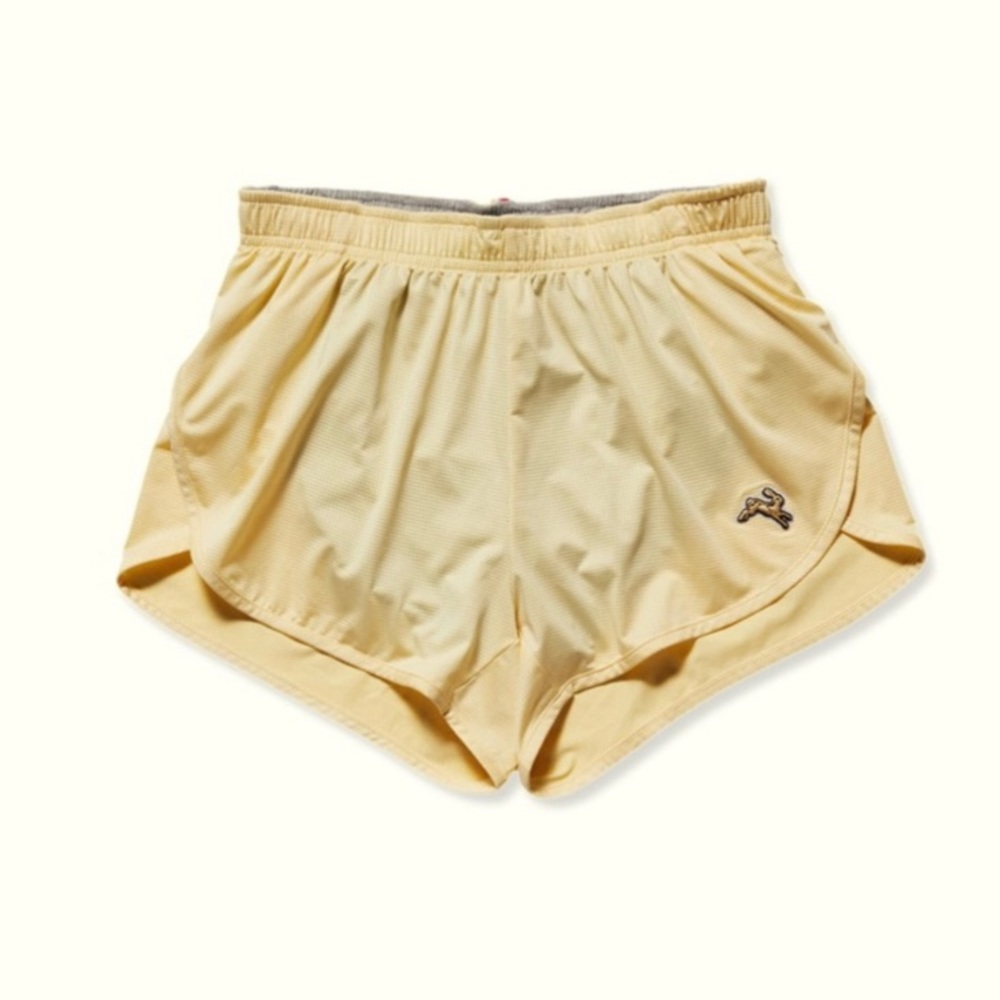 Tracksmith Twilight Split Shorts in Straw